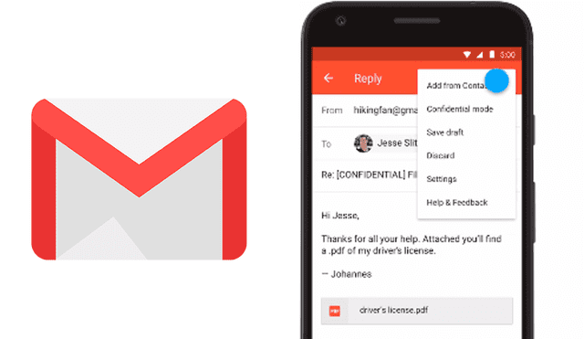 Gmail: Aprende a activar el ‘modo confidencial’ en tus correos electrónicos