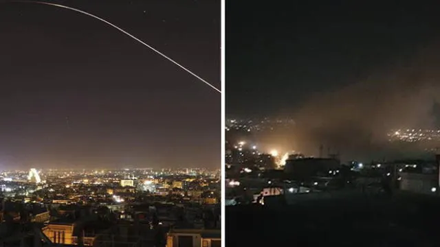 Estados Unidos ataca Siria: Captan explosiones en Damasco [VIDEO]
