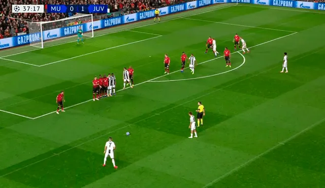 Juventus vs Manchester United: Ronaldo puso en aprietos a De Gea con peligroso disparo [VIDEO]