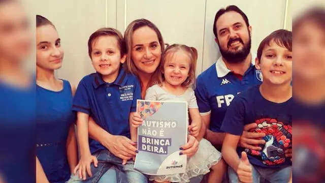 La familia de Rafael son parte de campañas en Brasil a favor del autismo.Foto: difusión