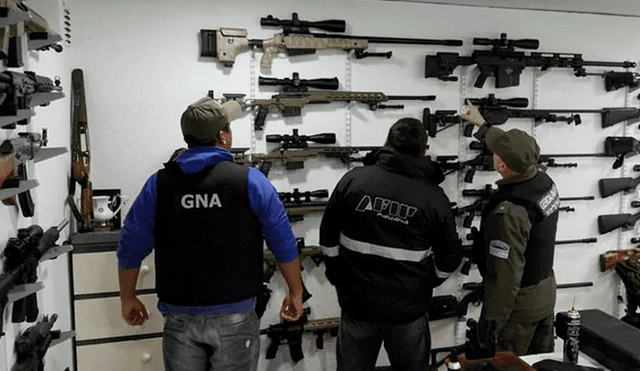 El armamento era destinado al narcotráfico, según las autoridades argentinas. Foto: Infobae