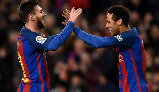 Neymar y Lionel Messi jugaron juntos en Barcelona por cuatro temporadas (2013-2017). Foto: AFP