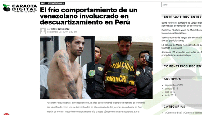 Descuartizamiento en S.M.P.: así informó la prensa venezolana sobre el doble crimen [FOTOS] 