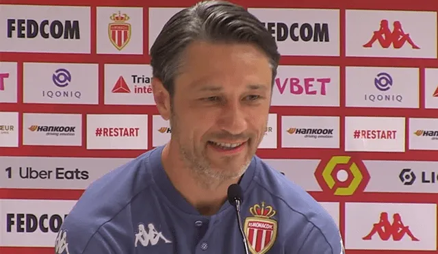 Niko Kovac durante la rueda de prensa previo al AS Mónaco contra Reims por la Ligue 1. Captura: BeIn Sports
