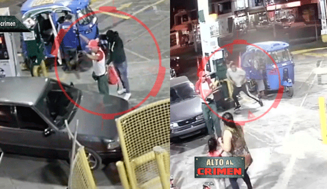 Los Olivos: intentaron asaltar un grifo, pero uno de los clientes era policía [VIDEO]