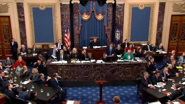 El Senado absolvió este miércoles al presidente Donald Trump. Foto: EFE