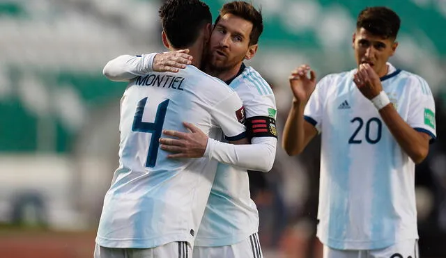 Argentina mejoró con el pasar de los minutos y terminó llevándose un valioso triunfo de Bolivia. Foto: AFP