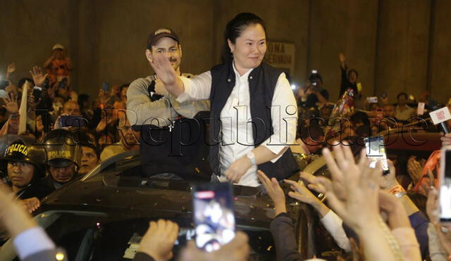 Keiko Fujimori salió de penal de Chorrillos tras cumplir prisión preventiva