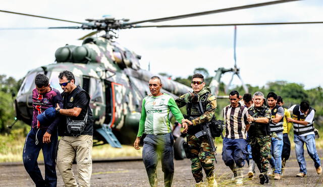 Detienen a 36 colombianos productores de cocaína en zona fronteriza de Loreto