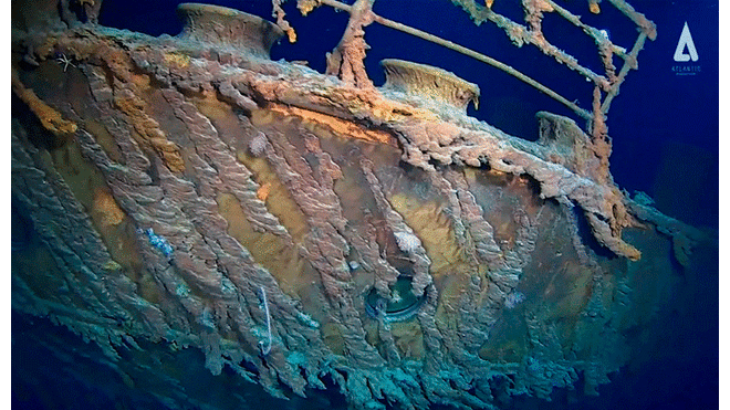 Revelan imágenes inéditas de los restos del Titanic a más de 100 años de su naufragio [FOTOS Y VIDEO]