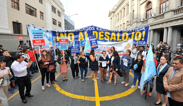 Poder Judicial desalojó local del Colegio de Abogados de Lima