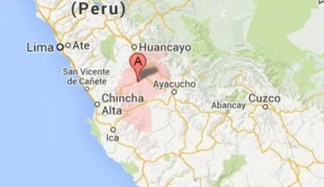Sismo de 4.5 grados tuvo lugar esta noche en Huancavelica