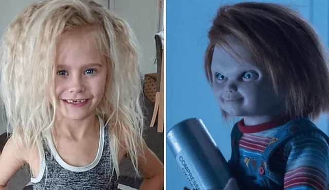 Facebook viral: la llaman "Chucky" por extraña enfermedad que convirtió su cabello negro a rubio lleno de frizz [FOTOS] 