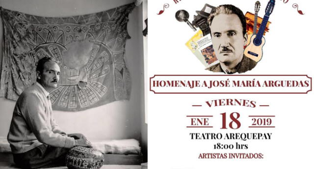 Jose María Arguedas será recordado en Arequipa a punta de poesía y música