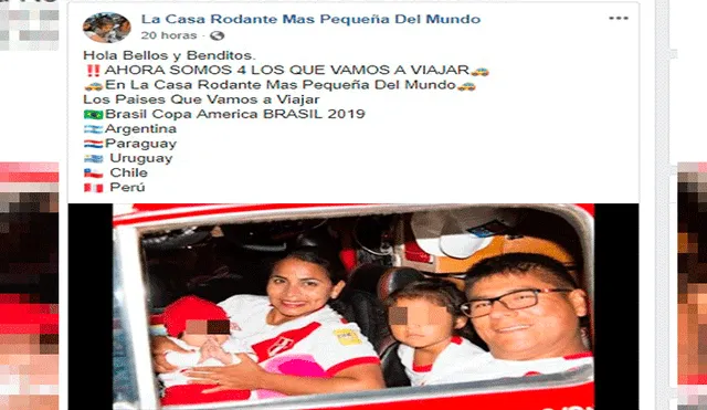 Facebook: Peruano viajará por su selección en "La casa rodante más pequeña del mundo" hasta Brasil [VIDEO]