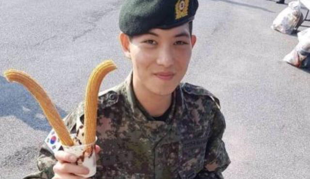 El cantante entró al ejército en julio del 2018.