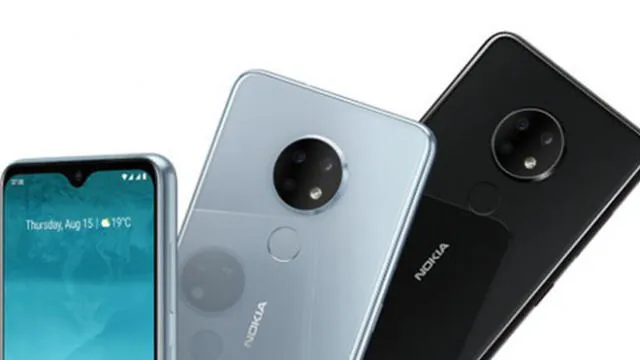 Nokia 6.2 tiene triple cámara trasera.