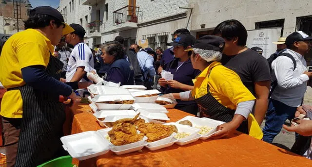 Arequipa: pollada del hospital Goyeneche fue un éxito y muestra de solidaridad [VIDEO]