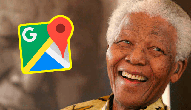 Desliza hacia la izquierda las imágenes de Google Maps para descubrir el rostro del recordado Nelson Mandela.