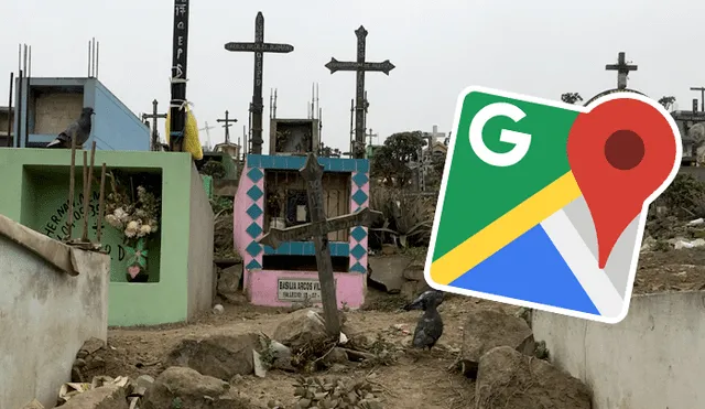 Google Maps: Usuario recorre por un cementerio y descubre insólito detalle en la tumba de su familiar [VIDEO] 