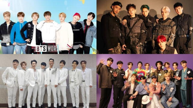 Ranking de valor de marca julio 2020 de grupos K-pop. Créditos: SM / Pledis / Big Hit Entertainment