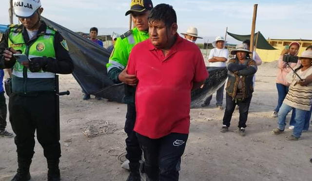 Presunto ladrón se salvó de ser linchado por los comerciantes en Majes. Foto: La República.