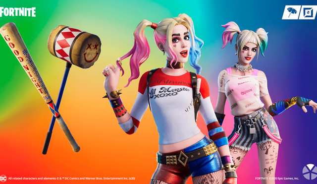 Fortnite lanza dos skins de Harley Quinn, que se podrán conseguir hasta el 17 de febrero.