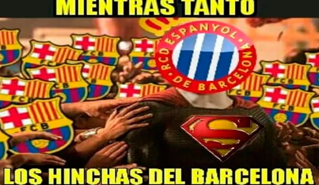Barcelona es víctima de memes tras triunfo del Real Madrid sobre el Espanyol.