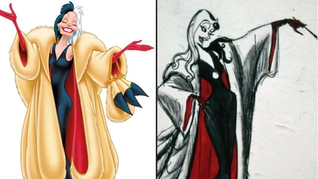 Filtran bocetos originales de memorables personajes de Disney [FOTOS]