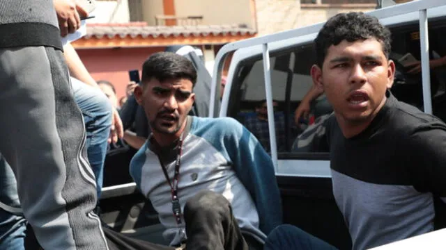 Delincuentes fueron atrapados en cayeron en la calle Atahualpa tras aplicarse el plan cerco. (Foto: Serenazgo de Los Olivos)