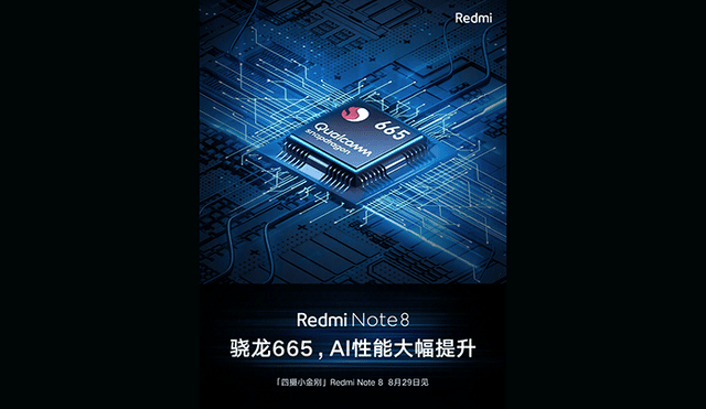 Procesador Qualcomm Snapdragon 665 del Redmi Note 8.