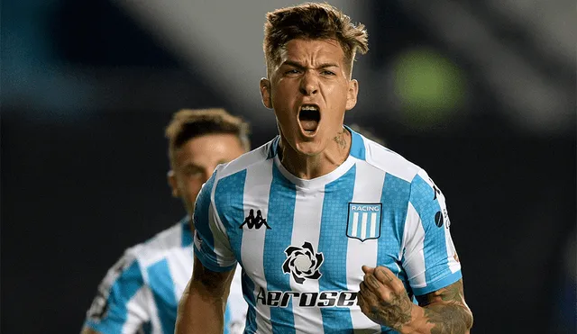 Nicolás Reniero marcó el primer gol del Racing vs. Alianza Lima por el grupo F de la Copa Libertadores 2020. | Foto: AFP