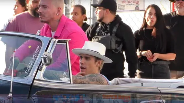 Se filtran imágenes de J Balvin y Justin Bieber en videclip de "La bomba". Foto: Captura Youtube