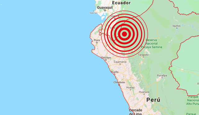 Sismo de magnitud 4.3 remeció esta madrugada a Amazonas