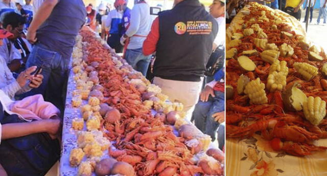 Con preparación de 1700 kilos de camarón celebran fiesta tradicional en Arequipa