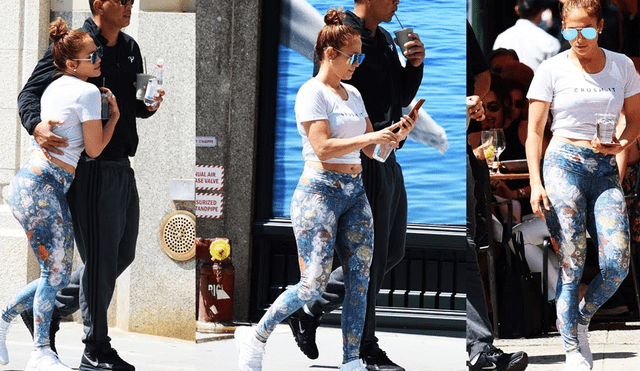 Jennifer Lopez llevó a sus hijos al colegio y ajustado jean impactó a todos [FOTOS]