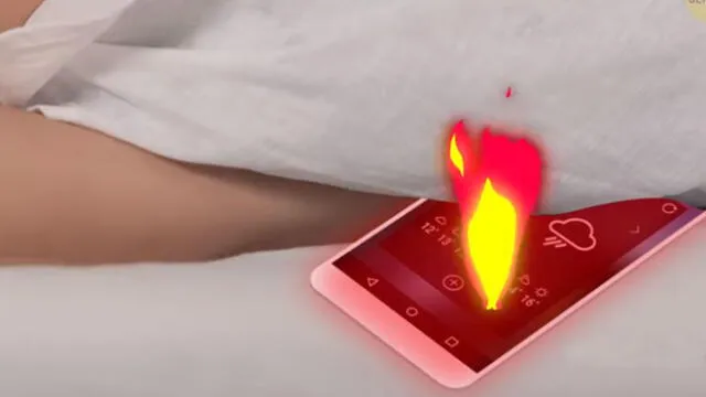 Tu smartphone puede incendiarse si lo cargas sobre la cama.
