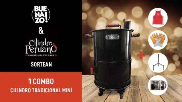 Gana un combo cilindro tradicional mini, gracias a Buenazo y Cilindro Peruano