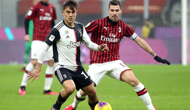 Juventus y Milan definirán la llave el próximo 4 de marzo. Foto: EFE.