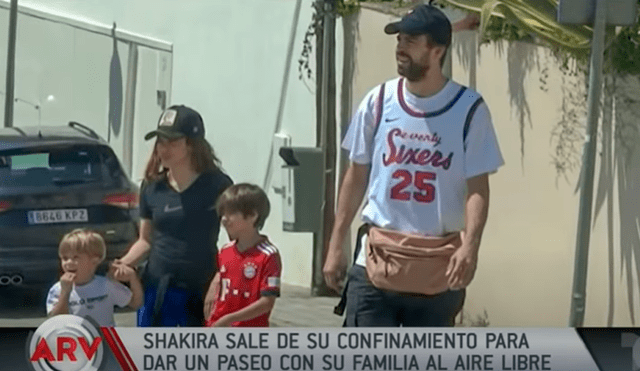Shakira y Gerard Piqué son criticados por pasear con sus hijos Milan y Sasha sin mascarillas durante pandemia