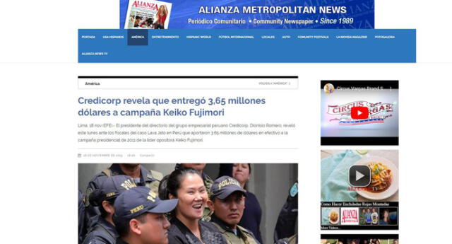 Prensa extranjera da cuenta sobre revelación de Dionisio Romero. Foto: Difusión.