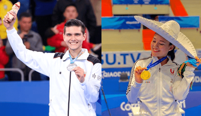 Hugo del Castillo ganador de la medalla de plata en Lima y Zulema Ibañez ganadora de la presea de oro en Lima 2019.