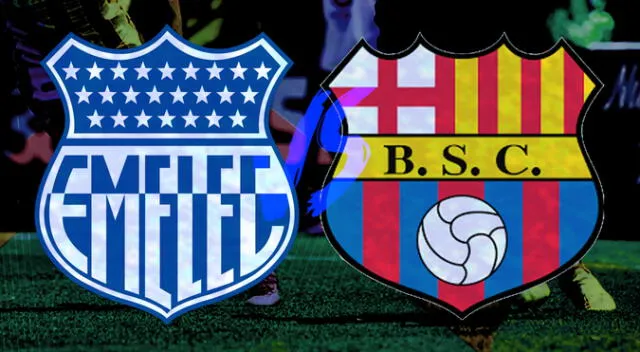 Emelec enfrenta al Barcelona SC por la LigaPro de Ecuador. Foto: Composición Giselle Ramos/La República