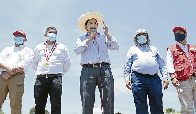 Promesa. El presidente Pedro Castillo espera concretar pronto el proceso de masificación. Foto: difusión