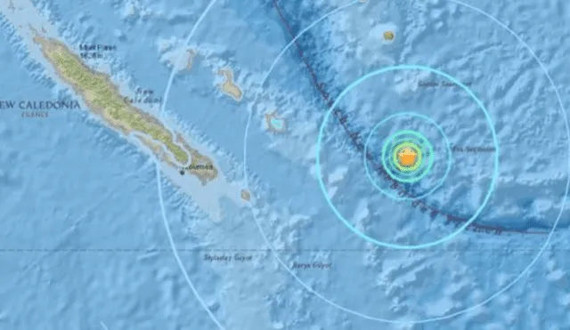 Terremoto de 6,1 sacude las aguas de Nueva Caledonia