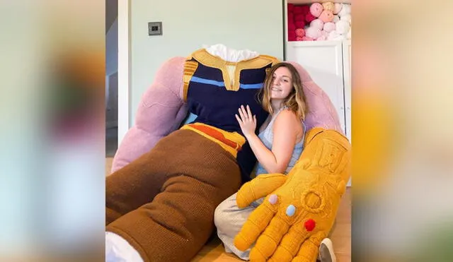 La joven estuvo durante más de cuatro meses tejiendo a mano al popular personaje de Marvel. Foto: Instagram