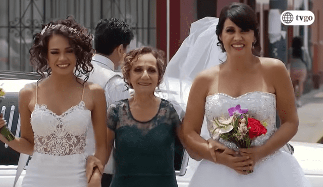 Viviana y Maria Elena se casan en final de Los Vilchez. Foto: Captura.