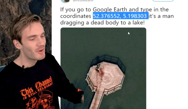 Google Maps: PewDiePie halla divertido 'fail' en EEUU y miles ríen al verlo [FOTOS]