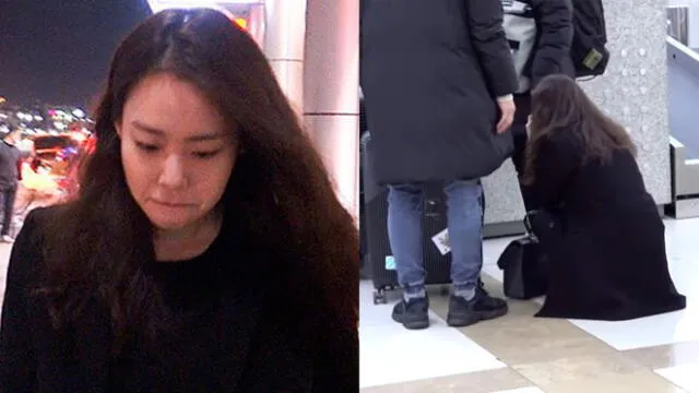 Seungyeon se quiebra en llanto a su llegada al aeropuerto de Gimpo, en Seúl