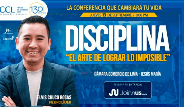 Conferencia "Disciplina, el arte de lograr lo imposible"